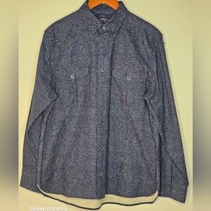Freedom Foundry Blue Patterned Button-Up Shirt flannel